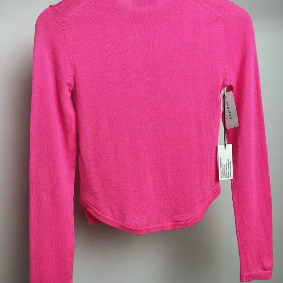Aritzia Babaton Nathaniel Sweater | XXS | Fluro Pink *sold out online* - Picture 3 of 5